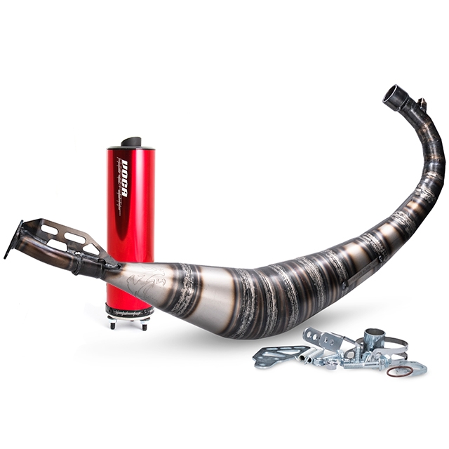 Escape Derbi Senda Rookie 50/70cc VOCA (CE) silenciador rojo