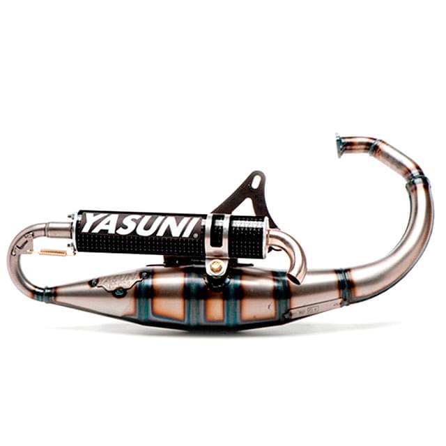 Escape Minarelli vertical silenciador carbono homologado CE Yasuni Scooter R Black-Edition