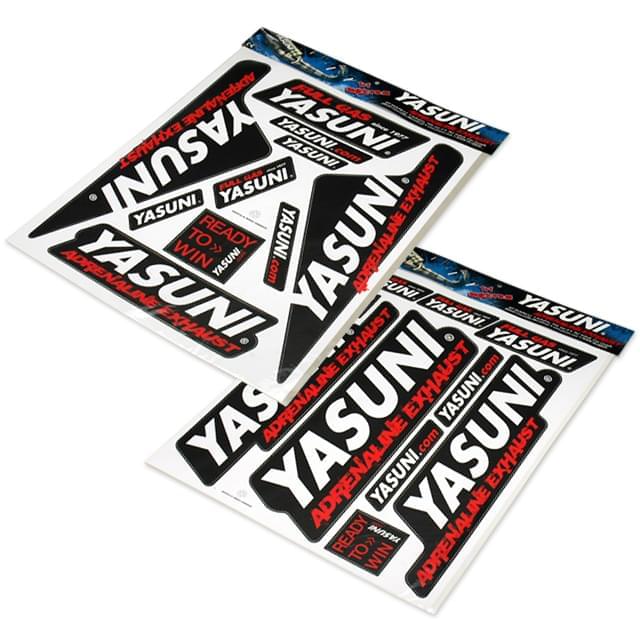 Pegatinas (set) YASUNI, incluye dos hojas 45x35cm, una para scooters, otra universal