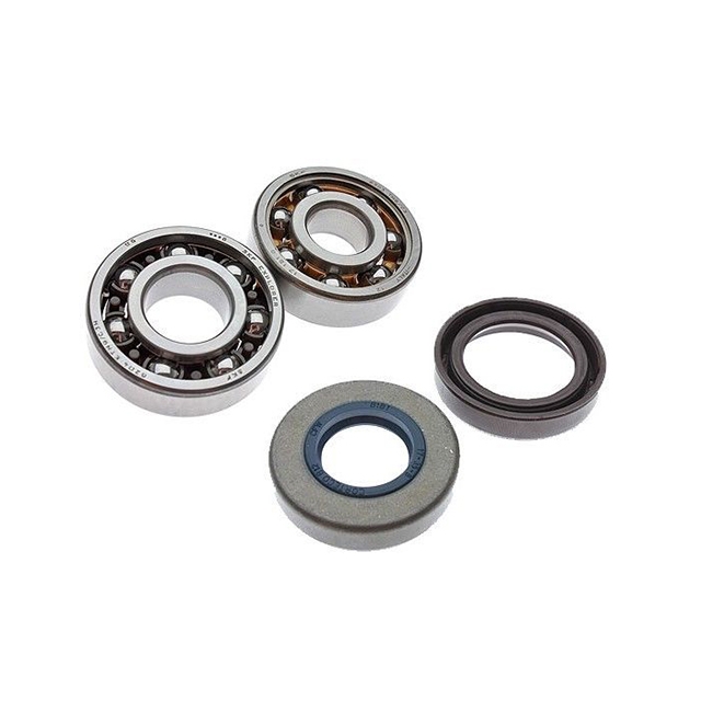 Rod. SKF "HighQuality"con retenes, Minarelli AM6, jaula Teflon (SKF 6204/TN9-C4 y SKF 6303/TN9-C3 ) 