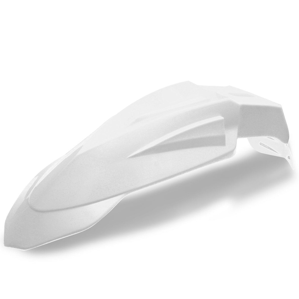 Guardabarros delantero Supermotard universal HP - Blanco