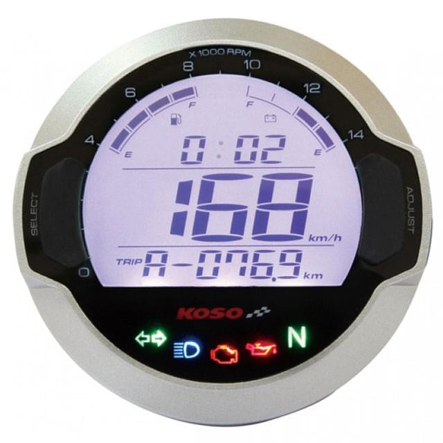 Velocímetro y RPM KOSO D64 DL-03S, plata