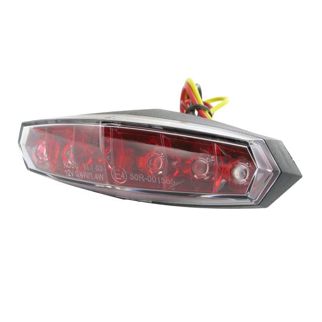 Luz Trasera KOSO LED universal Clear Line (100 x 32 x 36mm) - homologado CE