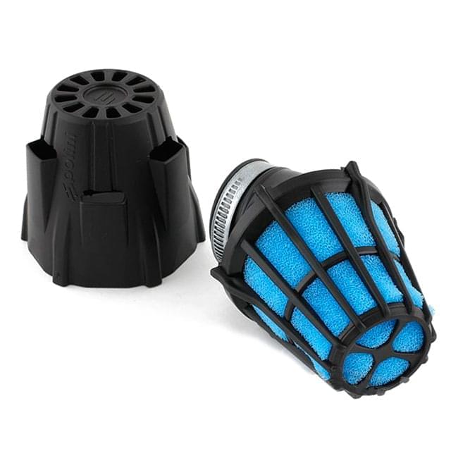 Filtro de potencia Polini, carcasa de plástico, corto/grande, curvado 30°, d=37mm