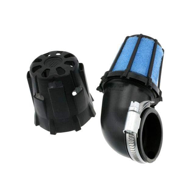 Filtro de potencia Polini, carcasa de plástico, corto/pequeño, curvado 90°, d=37mm, PHBG