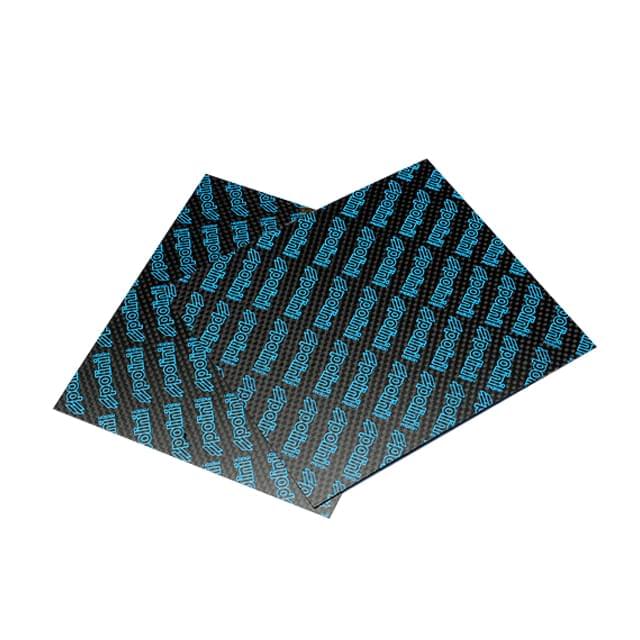 Lámina de Carbono (Folio), Polini, 110x110mm, de 0.30mm, azul