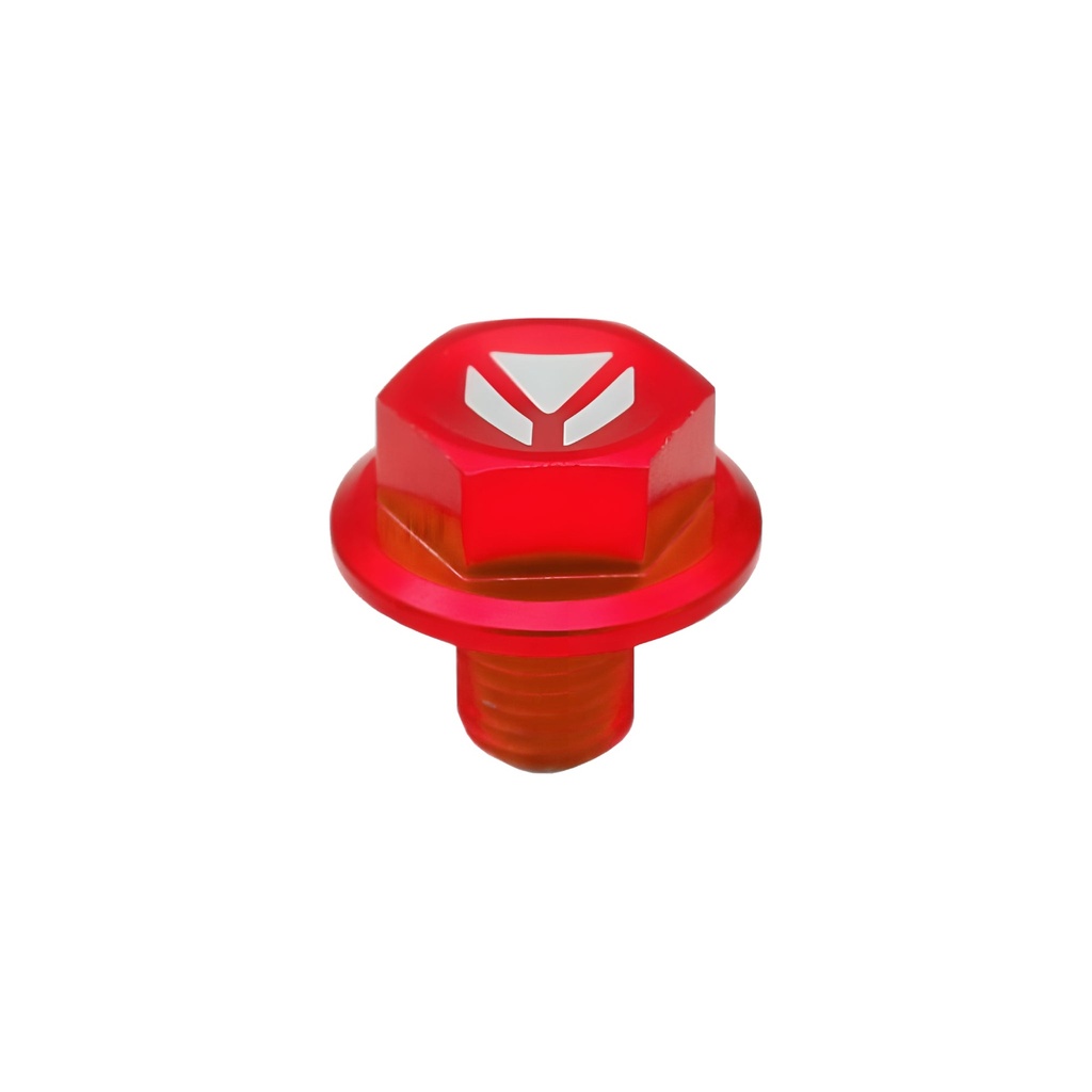 Tapón vaciado aceite CNC imantado Pitbike, rojo
