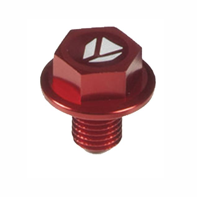 Tapón vaciado aceite CNC imantado Pitbike, rojo
