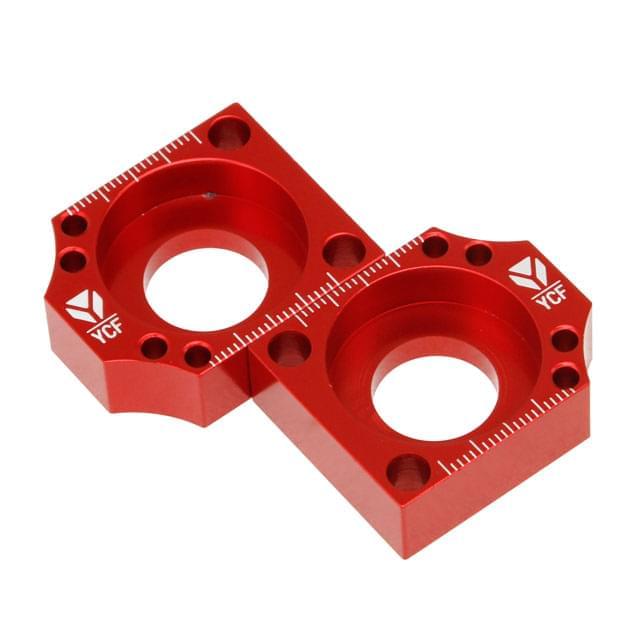 Bloque tensor cadena CNC Pitbike, rojo