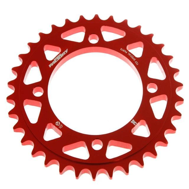 Corona Pitbike Z-34 420 4 agujeros Aluminio Rojo YCF