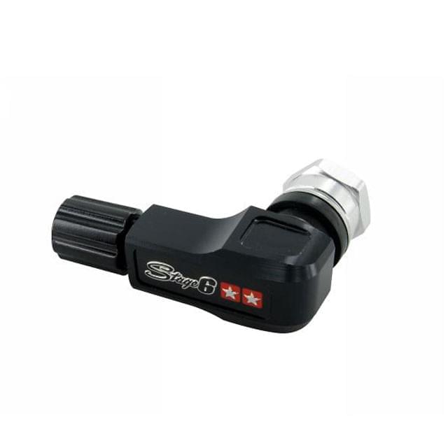 Válvula Stage6 CNC curvada 90° - negro