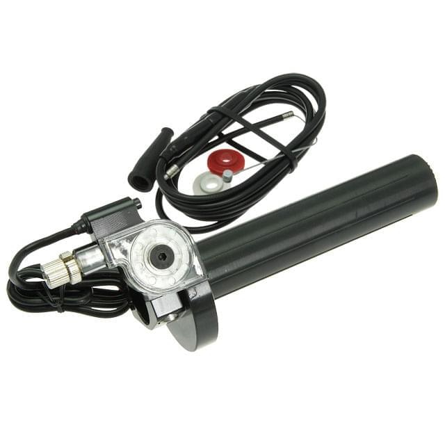 Mando de gas CNC Type SSP incl. cable de gas - negro