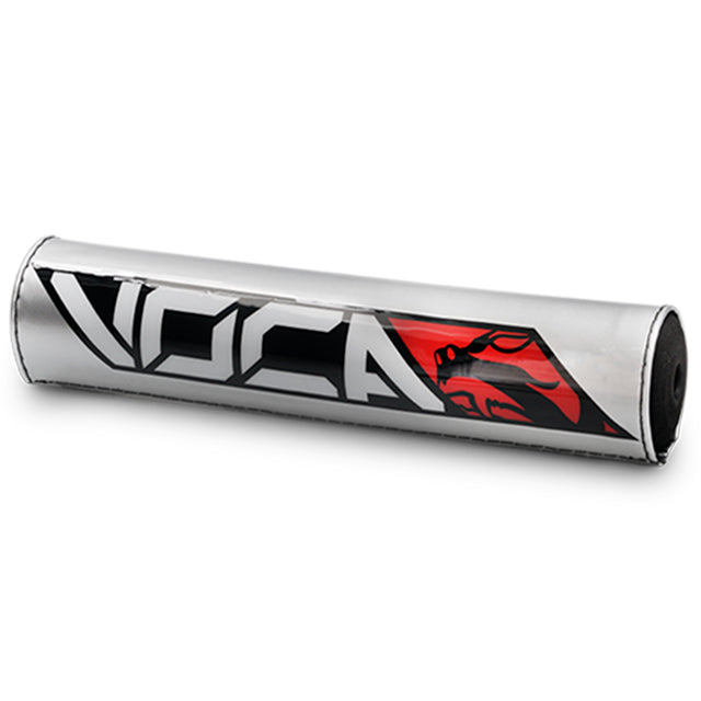 Protector de manillar VOCA "Cross", ancho 250mm, ideal motos de marchas, plata