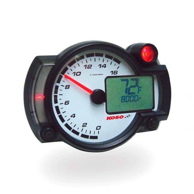 KOSO RX2NR+, 0-16.000 rpm,  RPM / TEMP con aviso