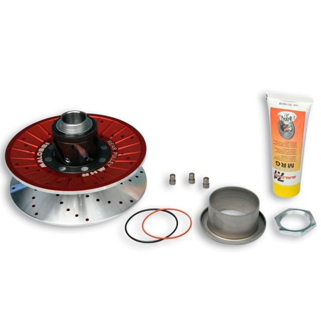 Polea trasera (kit) Malossi MHR Red-Fury, parte fija y movible, aluminio, Piaggio