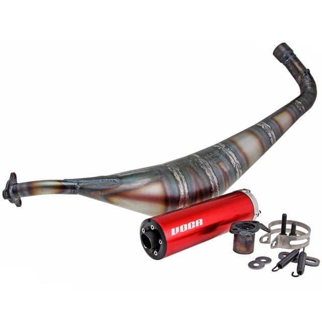 Escape Derbi Variant Racing V-Protos VOCA silenciador rojo
