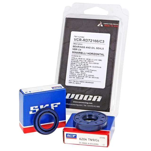 Cojinetes y retenes VOCA C4 NBR, Minarelli horizontal / vertical