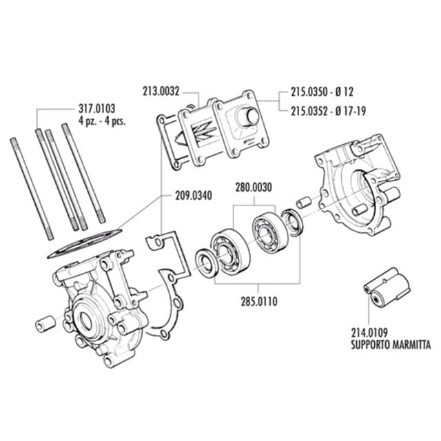 Carter completo POLINI, MBK 51