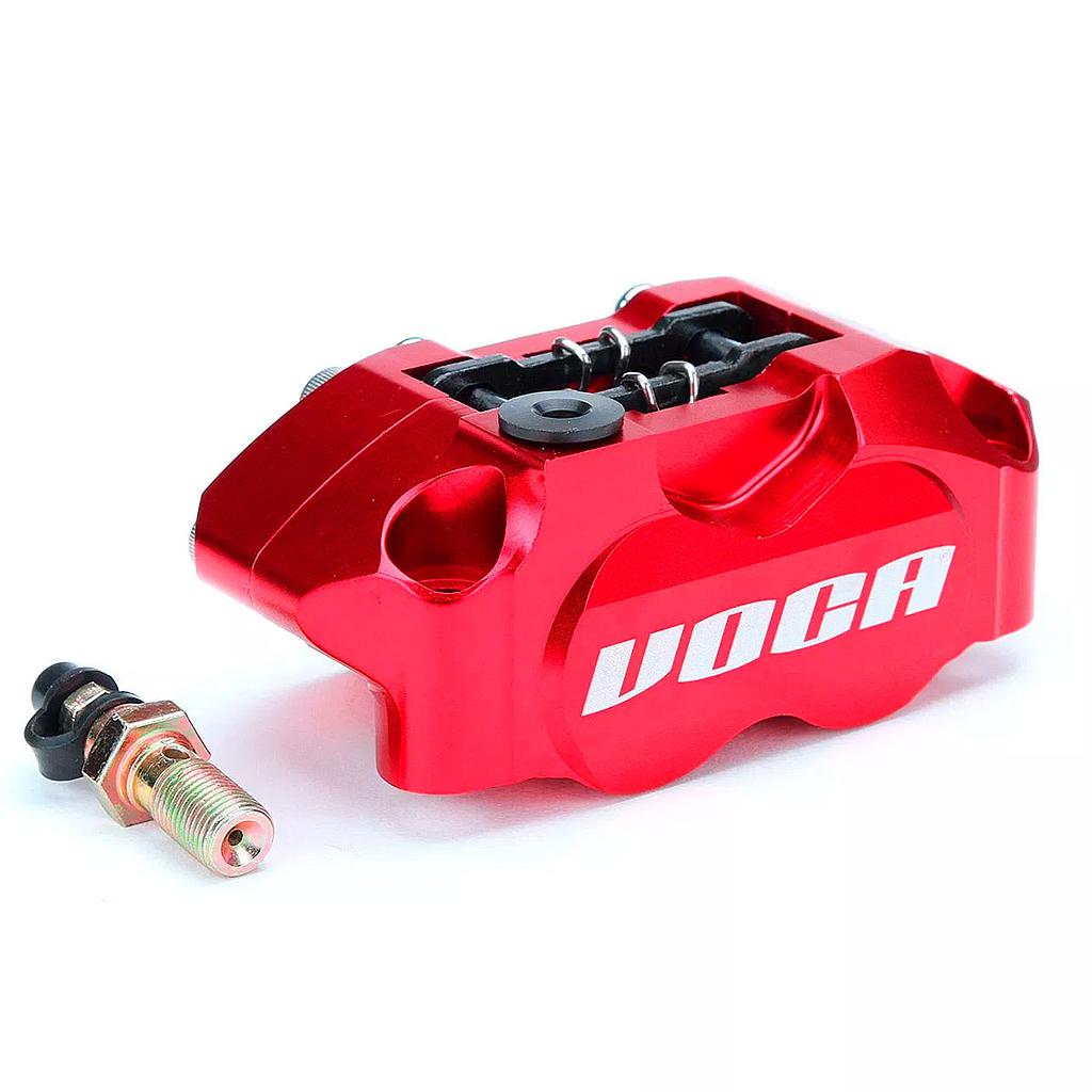 Pinza de freno VOCA Racing G-Force (4 pistones)-ROJO