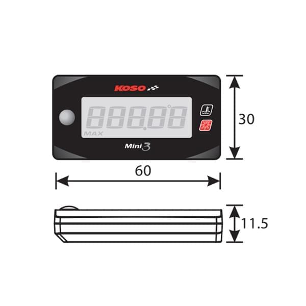 Koso Mini Style 3 - Fuel Meter