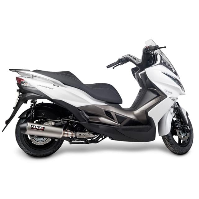 Escape Superdink 300 Kawasaki J300 Titanium homologado CE Yasauni 4T 