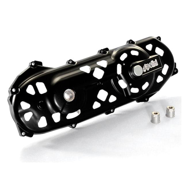 Tapa del carter Minarelli horizontal Polini Evolution recortada Negra