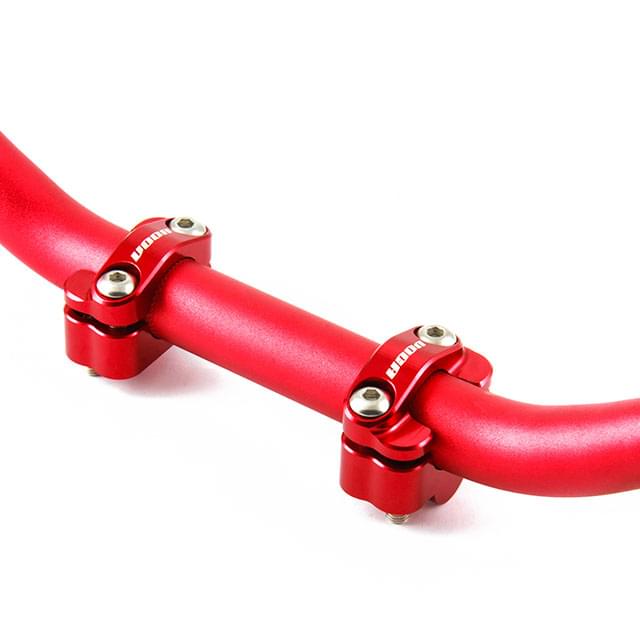 Torretas VOCA HB28, acople manillar 22-28, mecanizado CNC, 2 und. Rojo