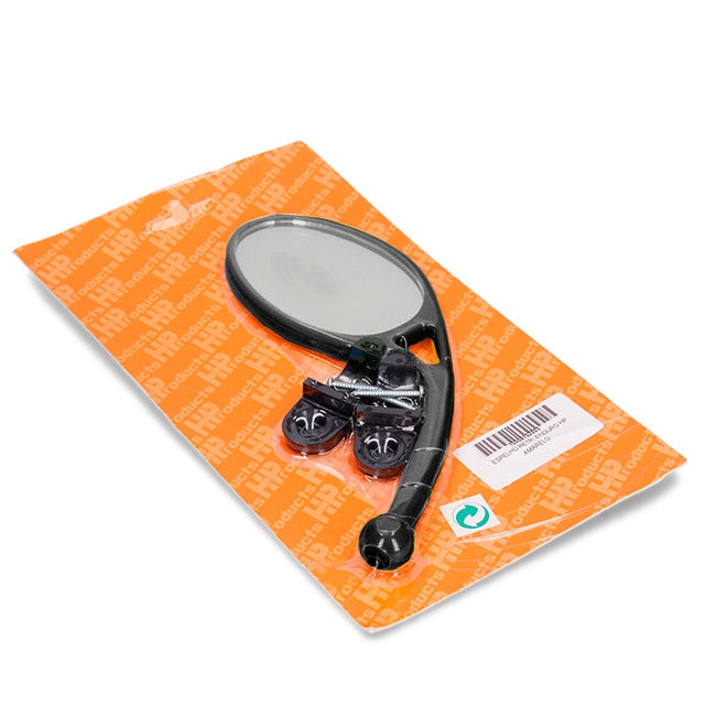 Retrovisor universal offroad con abrazadera para manillar HP Negro