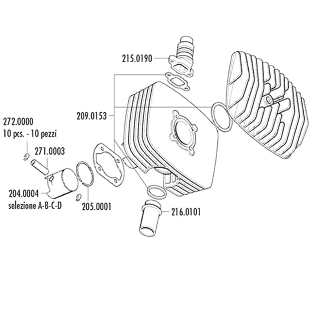 Cilindro Sachs 5V 79,5cc Polini S6000