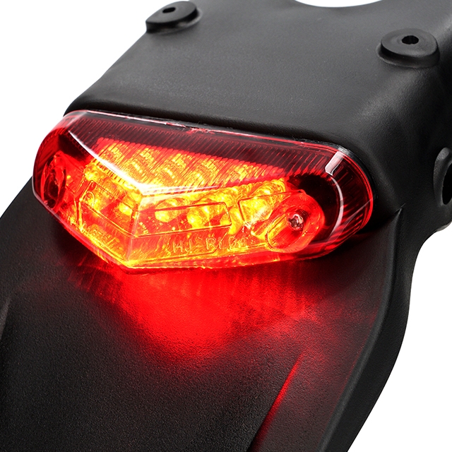 Portamatrículas Led-Enduro rojo AllPro