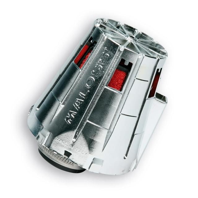 Filtro de aire Malossi E5 recto, caja cromada