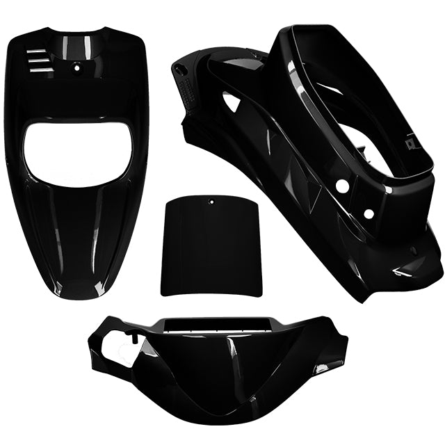 Kit de carenados Yamaha BWs / MBK Booster 99-03 4 piezas negro AllPro