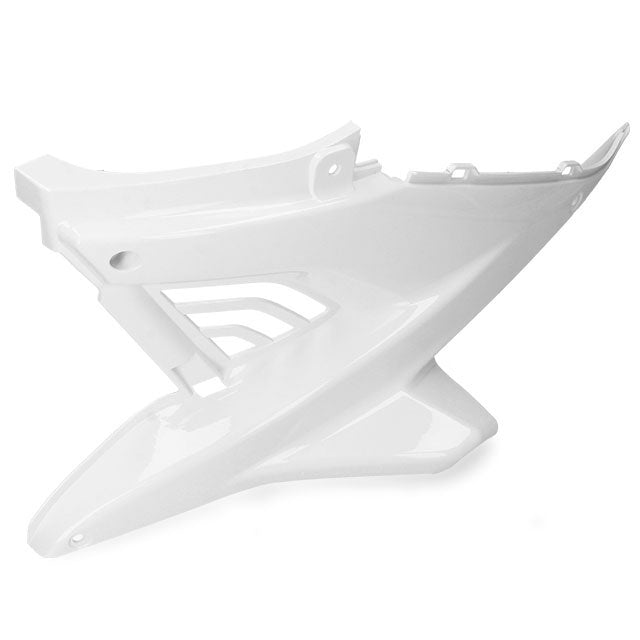 Tapa cubre motor izquierda Yamaha Aerox / MBK Nitro blanco AllPro