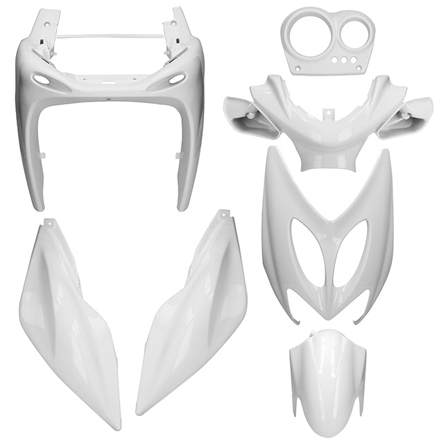 Kit de carenados Yamaha Aerox / MBK Nitro 7 piezas blanco AllPro