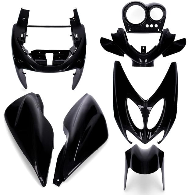 Kit de carenados Yamaha Aerox / MBK Nitro 7 piezas negro AllPro