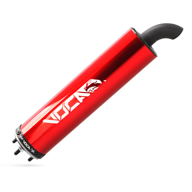 Silenciador Scooter Sabotage 50/70cc Voca Racing - Aluminio Rojo