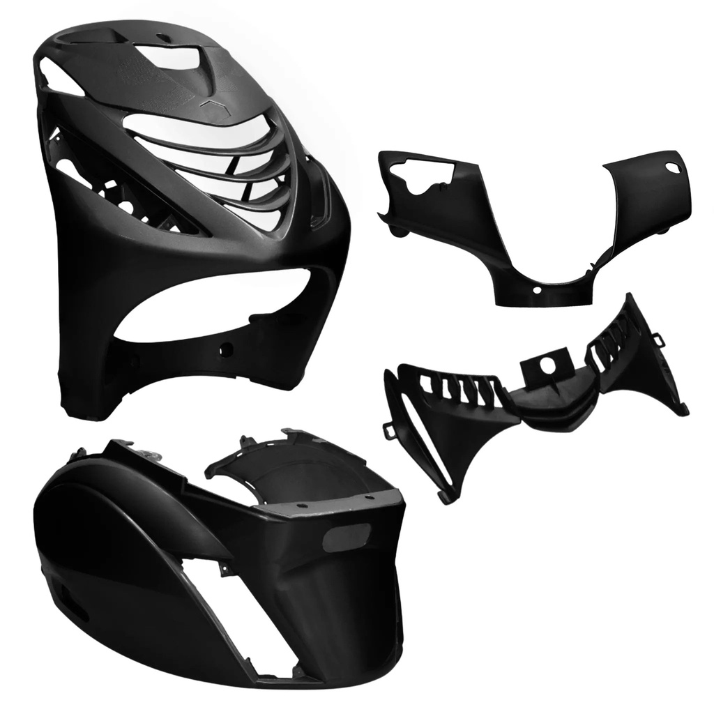 Kit de carenados Piaggio Zip Sp 4 piezas negro AllPro