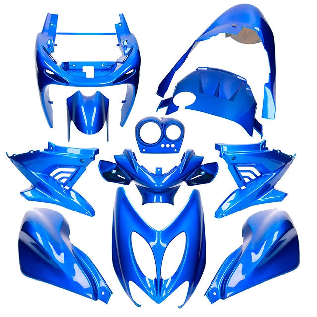 Carenados Yamaha Aerox / MBK Nitro hasta 2013 11 piezas AllPro azul metállico