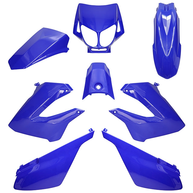 Carenados Derbi Senda 2000-2010 8 piezas inyección AllPro azul