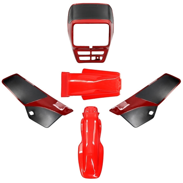 Carenados Yamaha DT125 AC 5 piezas rojo AllPro
