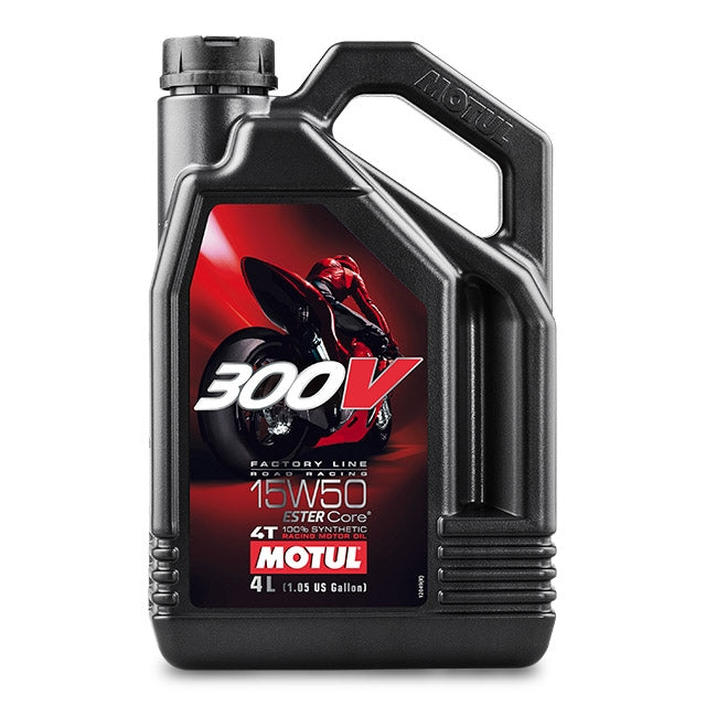 Aceite motor 4T 15W50 4L Motul 300V Factory Line Road