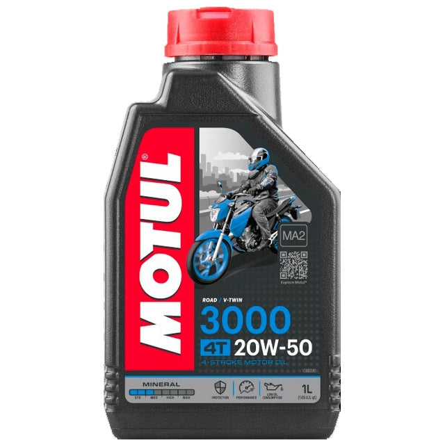 Aceite motor 4T 20W50 1L Motul 3000