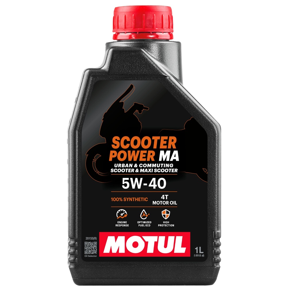 Aceite motor 4T 5W40 1L Motul Scooter Power MA