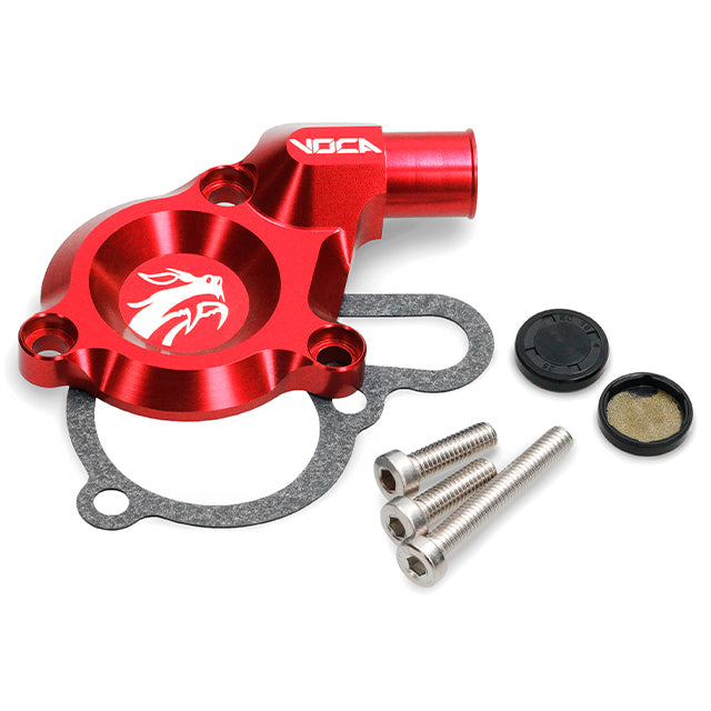 Kit tapa bomba de agua VOCA CNC Derbi euro 3, rojo