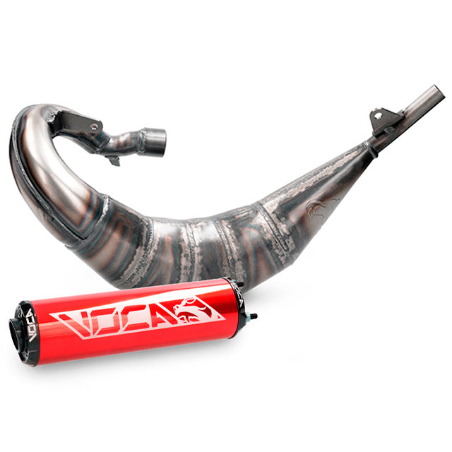 Escape Beta RR Enduro/SM 2012-2020 Voca Cross Rookie 50/70cc (CE) silenciador Rojo - Salida derecha