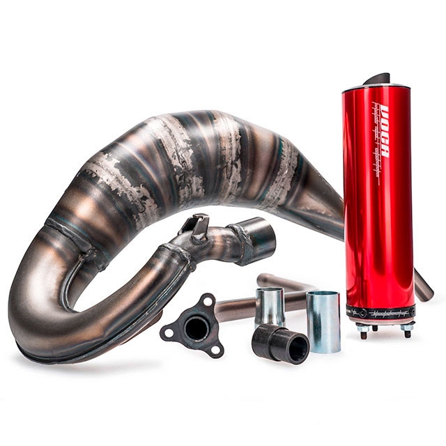 Escape Beta RR Enduro/SM 2012-2020 Voca Cross Rookie 50/70cc (CE) silenciador Rojo - Salida derecha