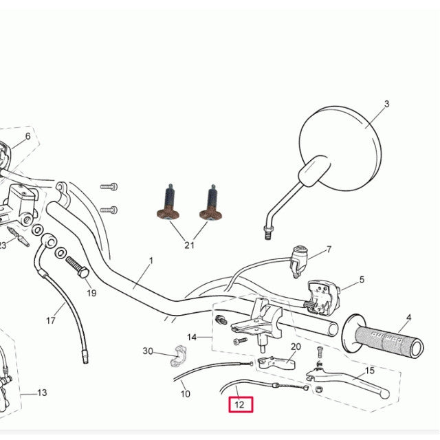 Cable de embrague Rieju Tango 125