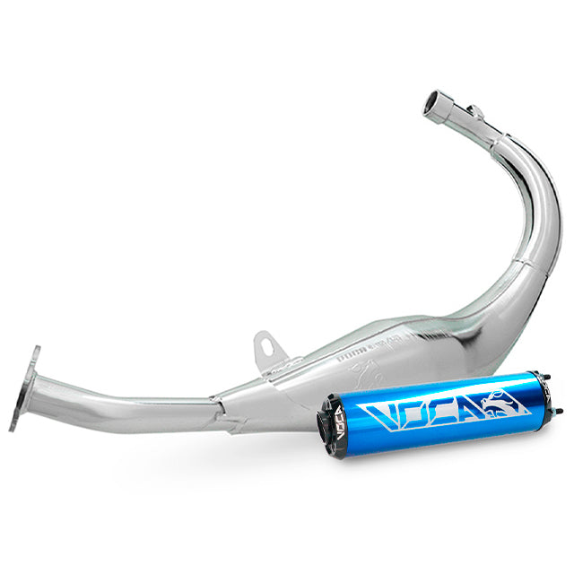 Escape Minarelli AM6 Chromed 50/70cc VOCA (CE) Silenciador azul