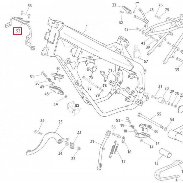 Soporte cuentakilómetros Rieju Marathon 125 / MRT 50
