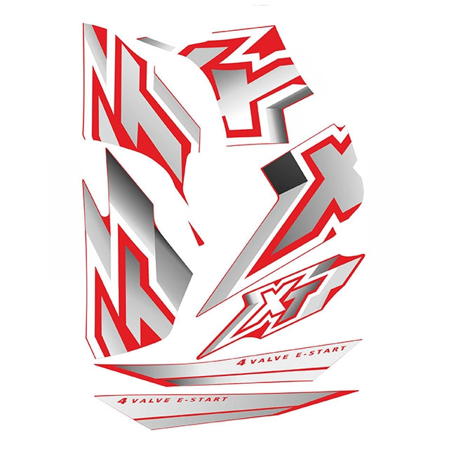 Kit pegatinas Yamaha XT 300 / 600 Rojo